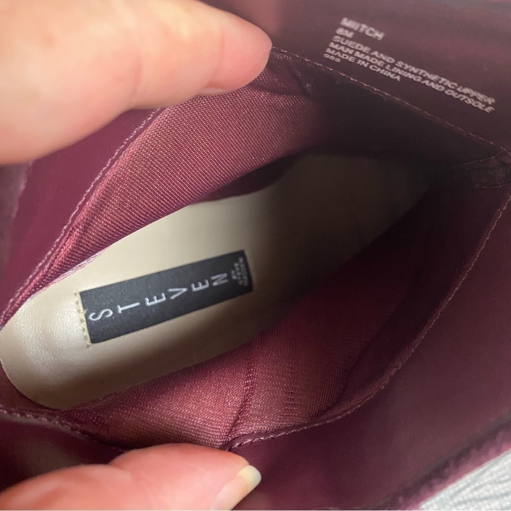 STEVEN Mitch Wedge Leather Bootie by Steve Madden - Picture 11 of 11